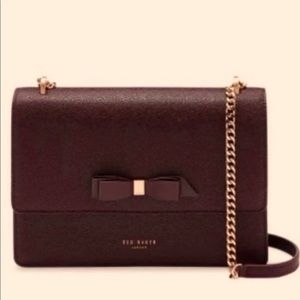 Ted Baker convertible crossbody black bow bag